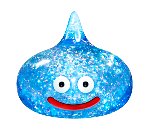 ラメ入り！　スマイルスライム　クリスタルマスコット　DQ25周年バージョン