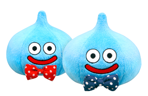 ネクタイがおしゃれ！　スマイルスライムぬいぐるみ　DQ25周年バージョン
