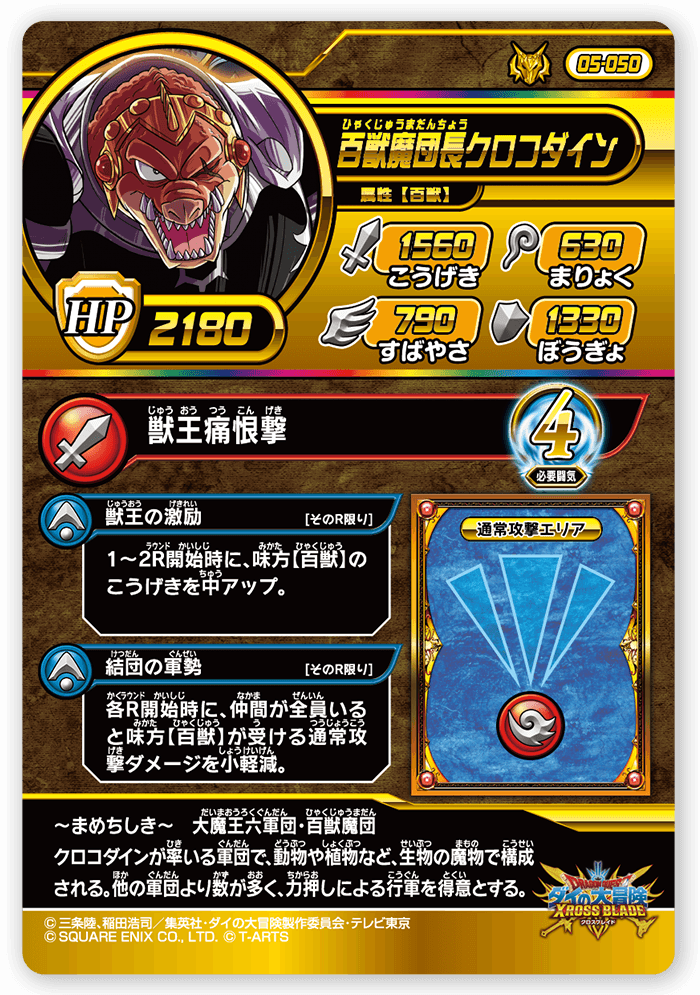 百獣魔団長クロコダイン