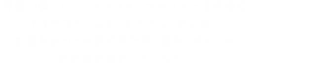 神殿の横には、ファッションデザイナーを名乗るホイミスライムの「ホミちょ」がいる。お金を払うと仲間の見た目、髪色、ボイスをその場で変更してくれる。